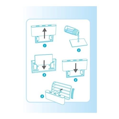 Set van 10 tabletjes om onderweg aroma's te verstuiven.