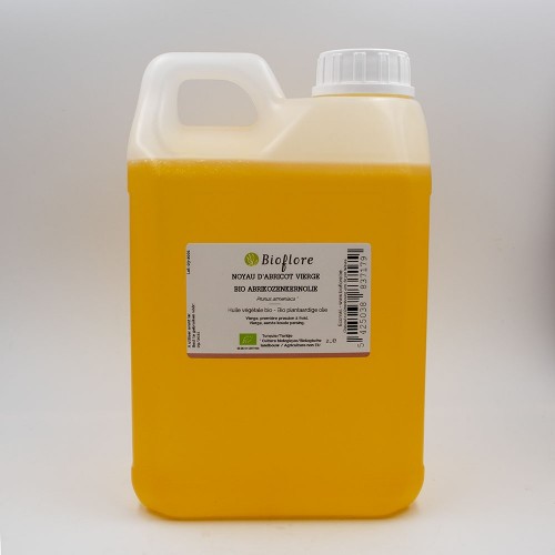 Biologische, onbewerkte plantaardige abrikozenpitolie - 2 L