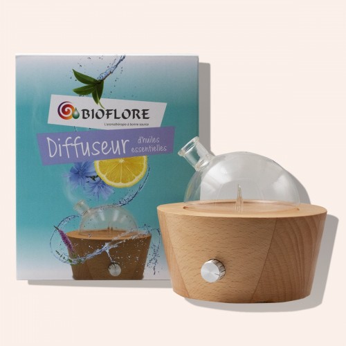 The Bioflore wooden nebulizing diffuser