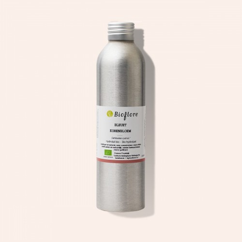 Hydrolaat van bio korenbloem reinigt vermoeide ogen, verlicht de huid