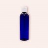 Blue PET bottle with flip top for cream, shampoo, gel