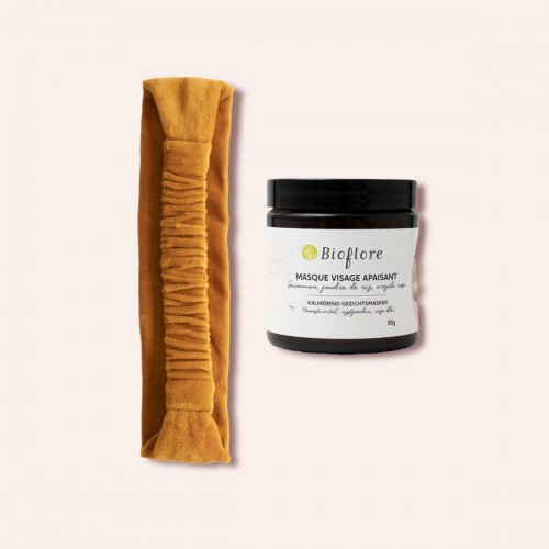 Duo Masque visage apaisant Bioflore & Bandeau de soin visage MiKamino