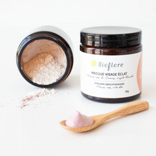 Duo Masque visage éclat Bioflore & Bandeau de soin visage MiKamino