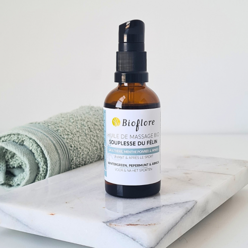 La synergie Souplesse du félin à base d'arnica d'huiles essentielles