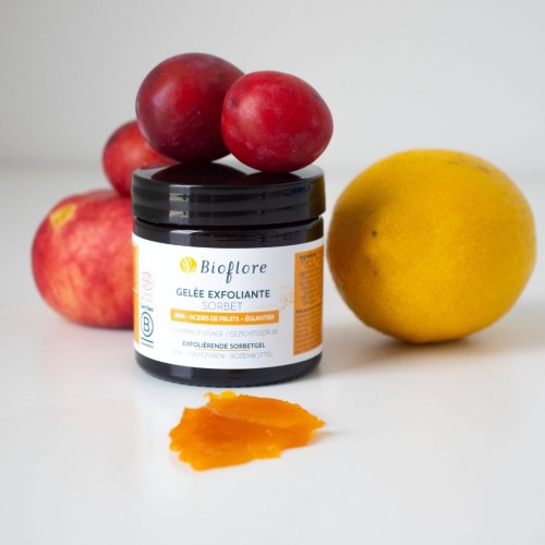 Gelée Exfoliante Bioflore : AHA, Agrumes & petits fruits