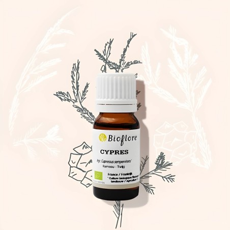 Organic Cypress essential oil for light legs