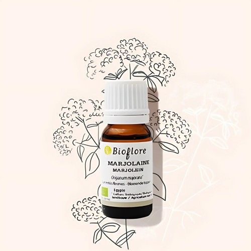 Organic marjoram essential oil, relaxing, anti-stress