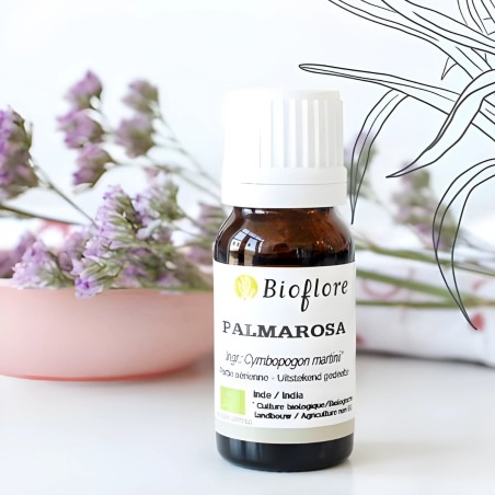 Organic Palmarosa essential oil, the natural antibacterial