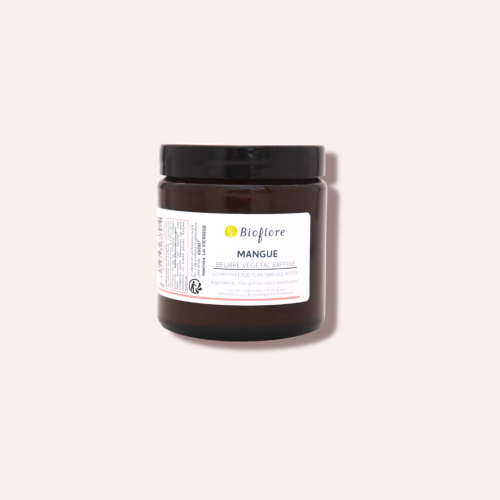 Bioflore mangoboter om goed voor uw haar en uw huid te zorgen