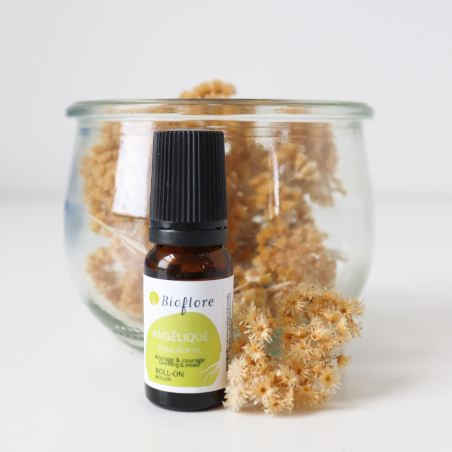 Roll-on d'équilibrage émotionnel d'angelique bio et d'huile de jojoba
