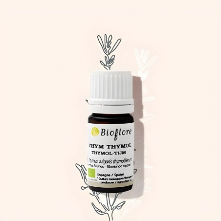 Organic thyme essential oil against winter ailments
