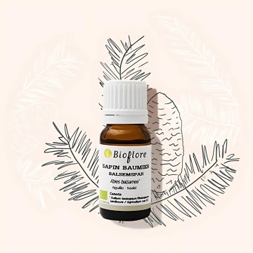 Organic balsam fir essential oil oxygenates and sanitizes