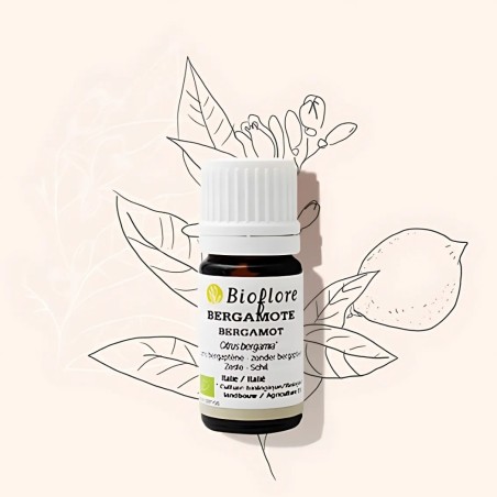 Huile essentielle de bergamote bio sans bergaptene purifiante