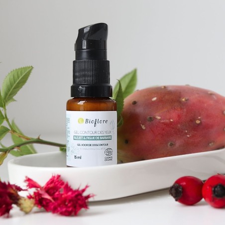 Blueberry & prickly pear eye contour cream. Anti-puffiness, anti-dark circles, moisturising.