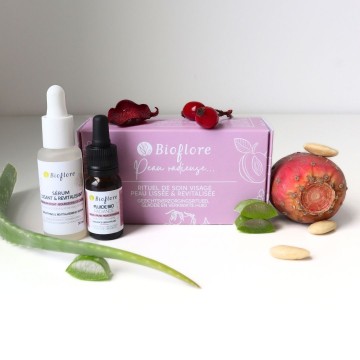 Coffret cadeau Peau Radieuse, Sérum & Fluide pour peau mature Coffret cadeau Peau Radieuse, Sérum & Fluide pour peau mature