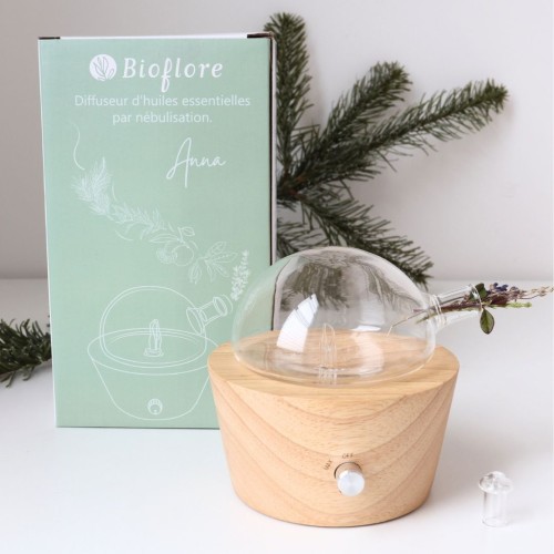 Le diffuseur Bioflore par nébulisation d'huiles essentielles en bois