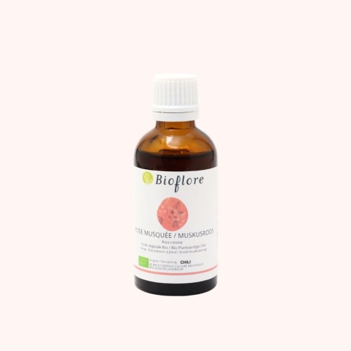 Organic rose hip oil to rejuvenate and repair the skin.