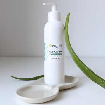 Le gel d'aloe vera bio un trésor pour la peau, les cheveux, le corps.