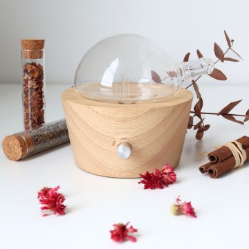 The Bioflore wooden nebulizing diffuser