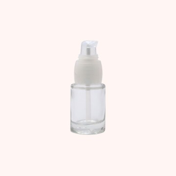 Flacon pompe verre 15 ml. Idéal pour cosmétiques maison.