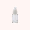 Flacon pompe verre 15 ml. Idéal pour cosmétiques maison.
